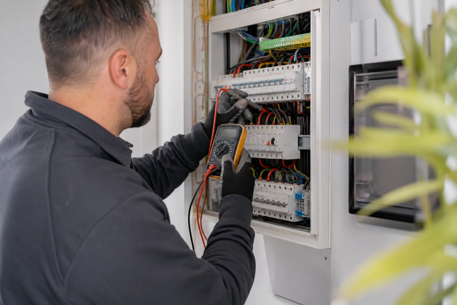 Contrôle du tableau électrique par un professionnel