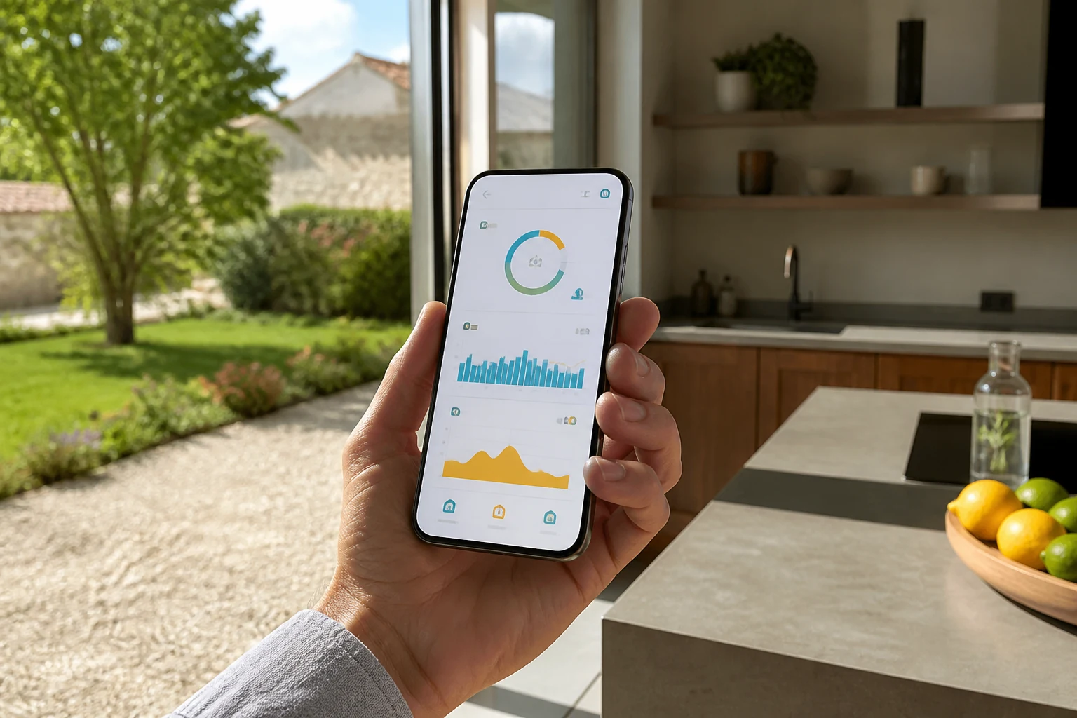 Suivi de la production solaire sur tablette